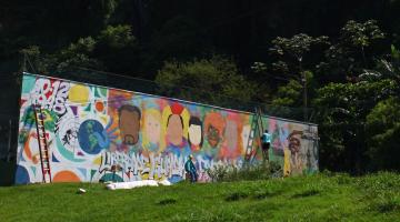 Morro do São Bento ganha mural de arte urbana