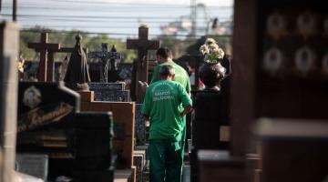 Cemitério em Santos vai receber poda de árvores e manutenção de luminárias