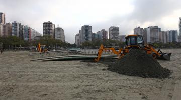 Mais de 2,3 mil toneladas de areia são retiradas dos canais 2 e 3