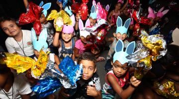 Festa no Municipal encerra campanha de Páscoa