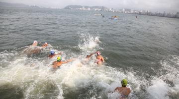 Nova etapa do Santista de Águas Abertas reunirá 400 atletas na Ponta da Praia 