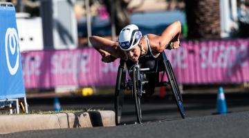 triatleta disputa prova na Austrália. #Paratodosverem.