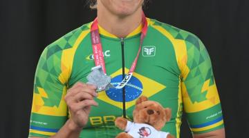 A atleta paralímpica Jessica Messali. #Paratodosverem