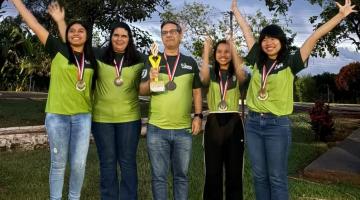 Equipe de xadrez campeã. #Paratodosverem