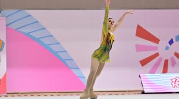 Patinadora no Mundial na China. #Paratodosverem