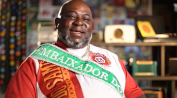 Rei Momo Lelo Garoto é o próximo convidado da websérie ‘Embaixada do Samba Santista’