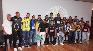 Lançamento da Liga da Várzea no Museu Pelé. #Paratodosverem