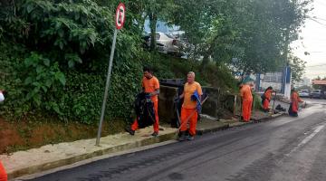 Mais de 4km de galerias e 400 bocas de lobo são limpos em uma semana em Santos