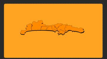 mapa da  baixada santista. #Paratodosverem