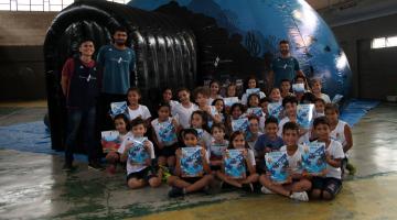  Projeto leva estudantes de Santos a ‘mergulho’ em ambientes marinhos