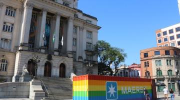 contêiner na Praça Maua #paratodosverem