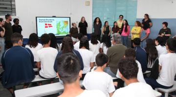 Alunos da rede municipal de Santos se unem a dinamarqueses em projeto contra as mudanças climáticas
