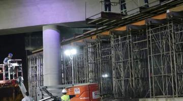 Remoção de suporte de viaduto na entrada de Santos está na etapa final