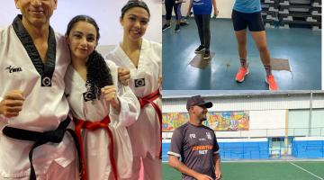 montagem mostra praticantes de esportes #paratodosverem
