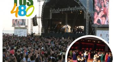 montagem mostra show e baile da cidade #paratodosverem 