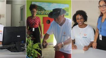 montagem mostra pessoal do programa em capacitação #paratodosverem 
