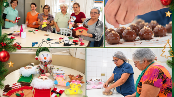 montagem mostra pessoas fazendo o curso #paratodosverem