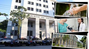 montagem mostra palácio da polícia e serviços  #paratodosvem