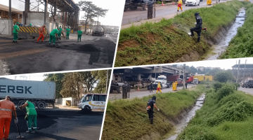 montagem mostra serviços de zeladoria #paratodosverem