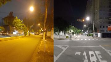 Moura Ribeiro, no Marapé, é mais uma via de Santos beneficiada com nova iluminação em LED 