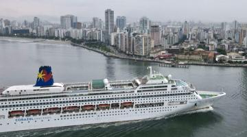 Navio Buenavista em Santos. #Paratodosverem