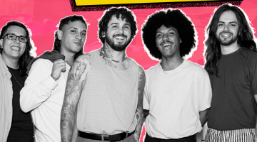 integrantes da banda 'o último banco de bar'. #paratodosverem