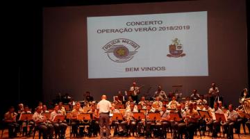 Apresentação musical de bandas militares marca início da Operação Verão