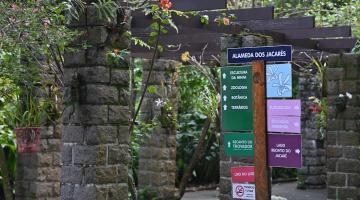 corredor do orquidário #paratodosverem