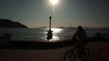 por do sol no mar #paratodosverem 