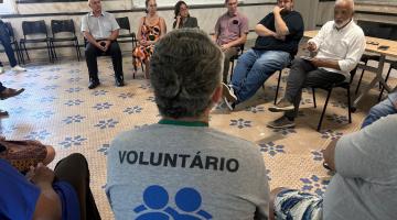 voluntários participam de reunião #paratodosverem 