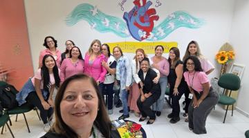 Mulheres reunidas no evento da Ouvidoria. #Paratodosverem