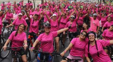 Pedal Outubro Rosa será no dia 18 de outubro em Santos. Inscrições abertas