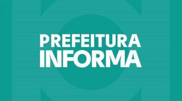 CArd onde se lê Prefeitura informa