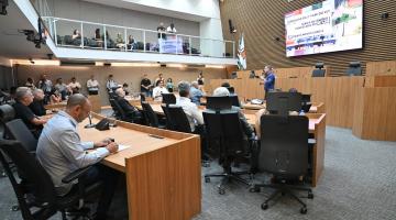 vereadores acompanham prefeito em prestação de contas #paratodosverem