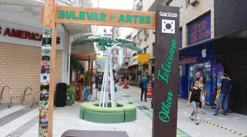 Bulevar é revitalizado e se torna mais uma atração no bairro do Gonzaga em Santos