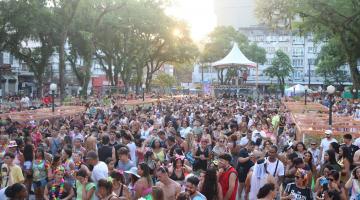 multidão no carnaval #paratodosverem 