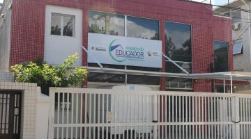 Fachada do Espaço do Educador. #Paratodosverem