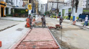 Revitalização da Azevedo Sodré, em Santos, avança para entrega de mais um trecho em setembro
