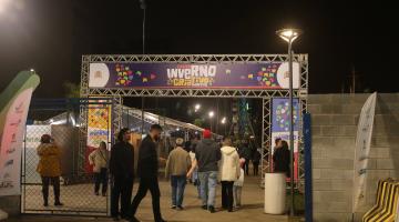 pórtico de entrada da festa inverno 2024. #paratodosverem 