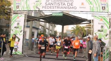 atletas saem correndo na largada da prova. #paratodosverem 
