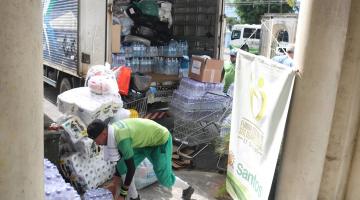 Fundo Social de Santos segue com arrecadação de doação de itens de higiene, limpeza e alimentos para o RS