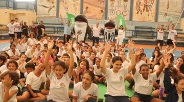 Campeão na Escola na UME Colégio Santista. #Paratodosverem