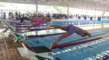 Nadadores na piscina do Rebouças. #Paratodosverem