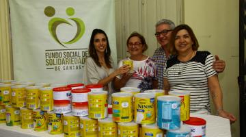 Fundo Social recebe leite em pó de butique