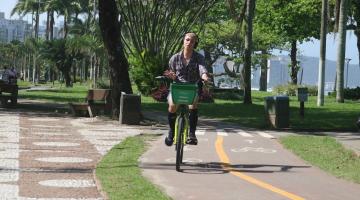 Bike Santos na orla. #Paratodosverem