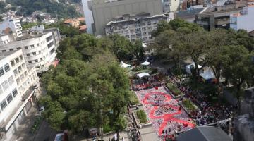 Praça Mauá no Ação do Coração. #Paratodosverem