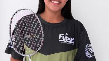 A jogadora de badminton Raissa Lima. #Paratodosverem