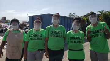 Cooperativas de materiais recicláveis recebem máscaras de proteção