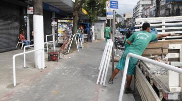 Novo trecho de ciclovia ganha barras de proteção