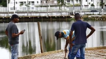 Lagoa em morro de Santos receberá novo equipamento contra alagamentos